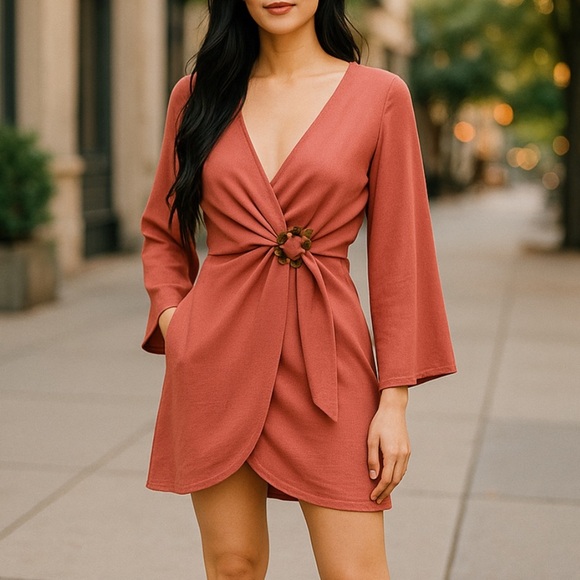 TopShop Long Sleeve Dress l SIZE 2 - Picture 1 of 6